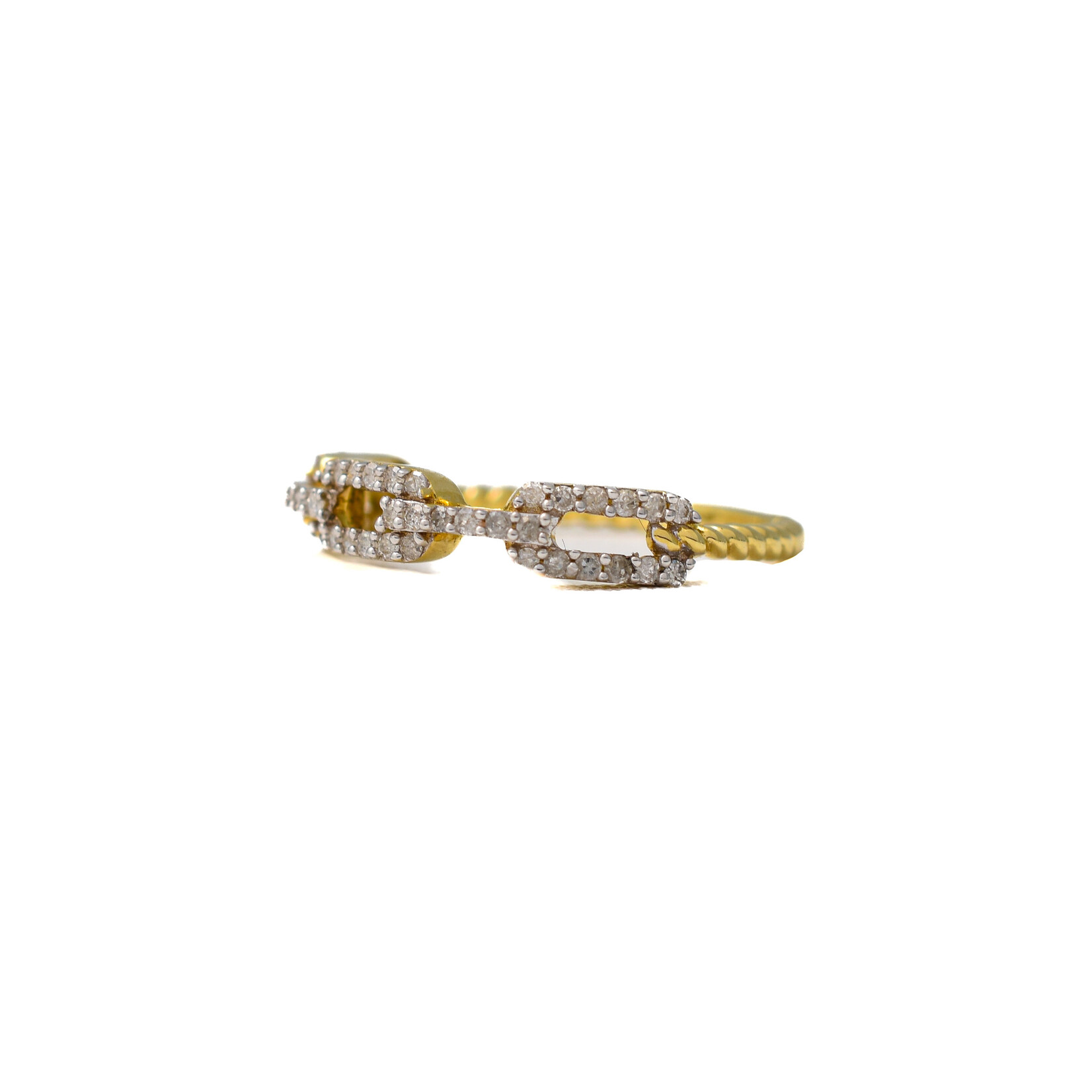 Link ring diamond 10k