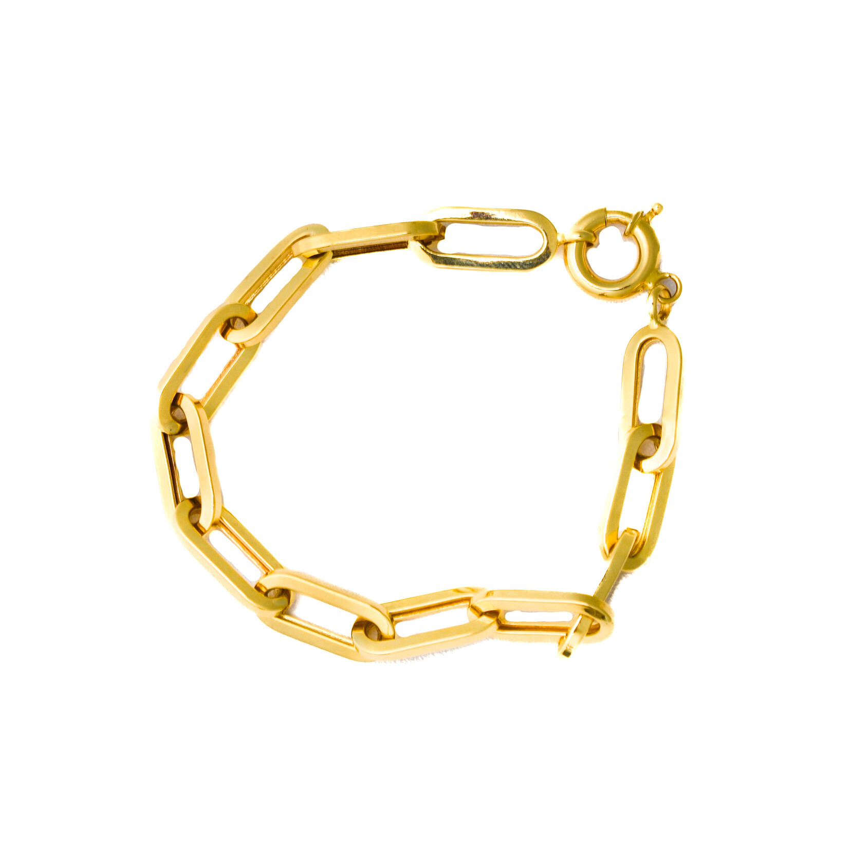 Paperclip Bracelet 14k