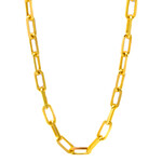 solid paperclip chain 14k 20"