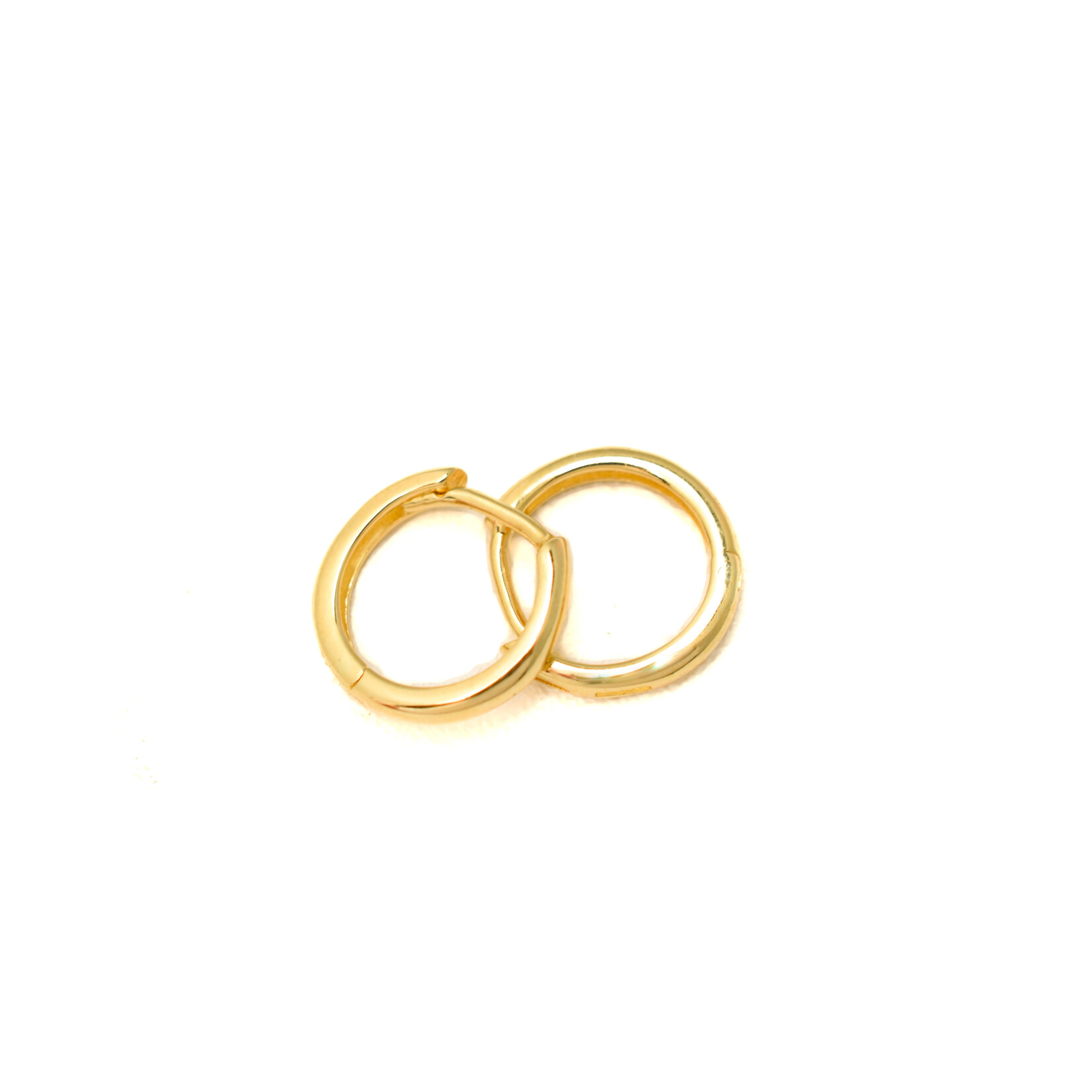 huggie hoops 14k