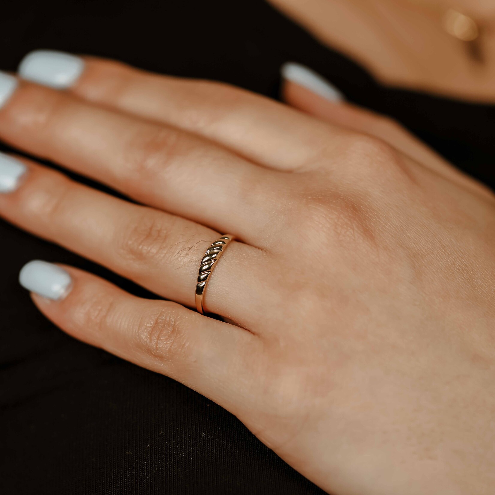 Small Polished Dome Ring 10k