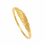 Small Textured Dome Ring 10k