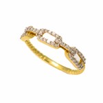 Link ring diamond 10k