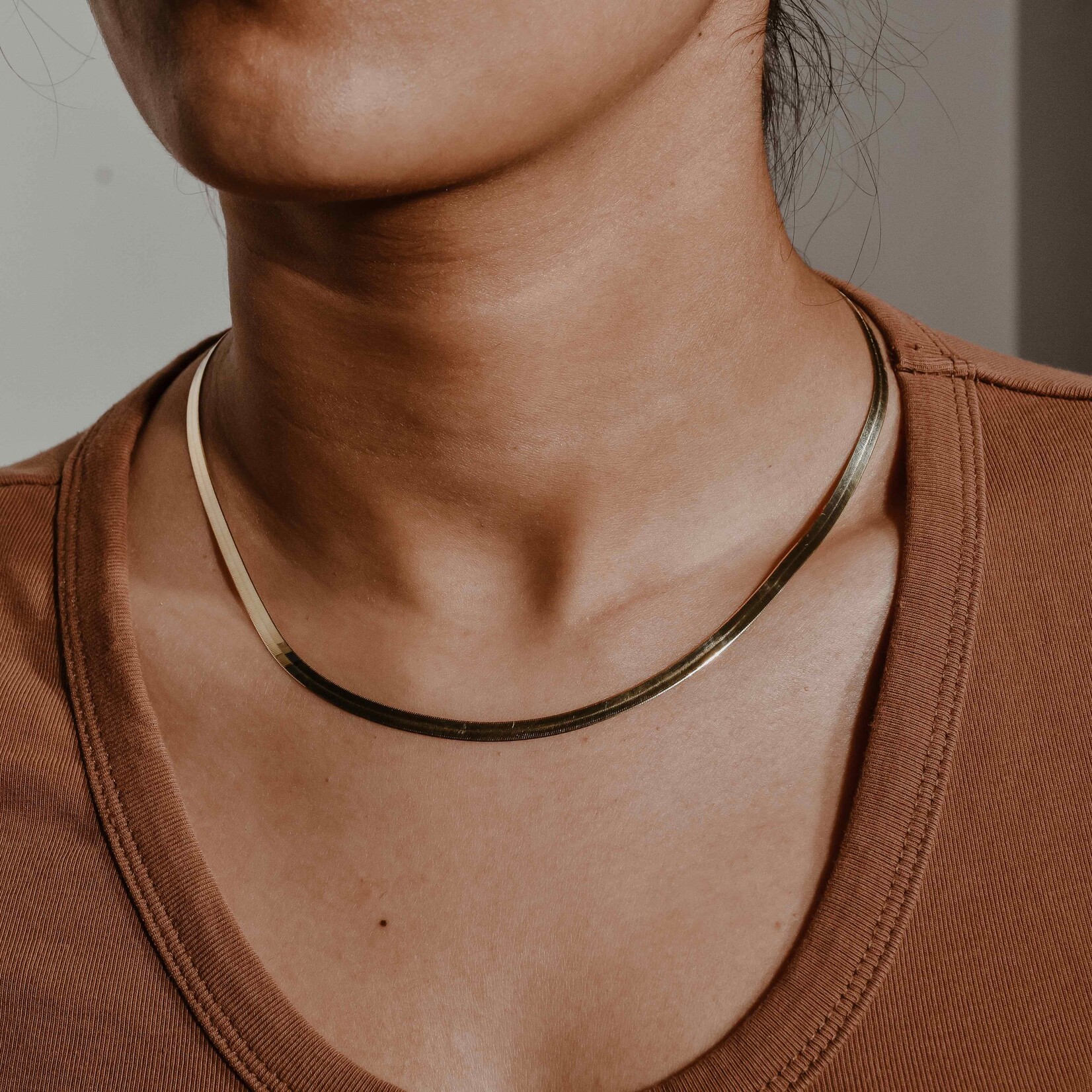 herringbone chain 10k 18" 4mm