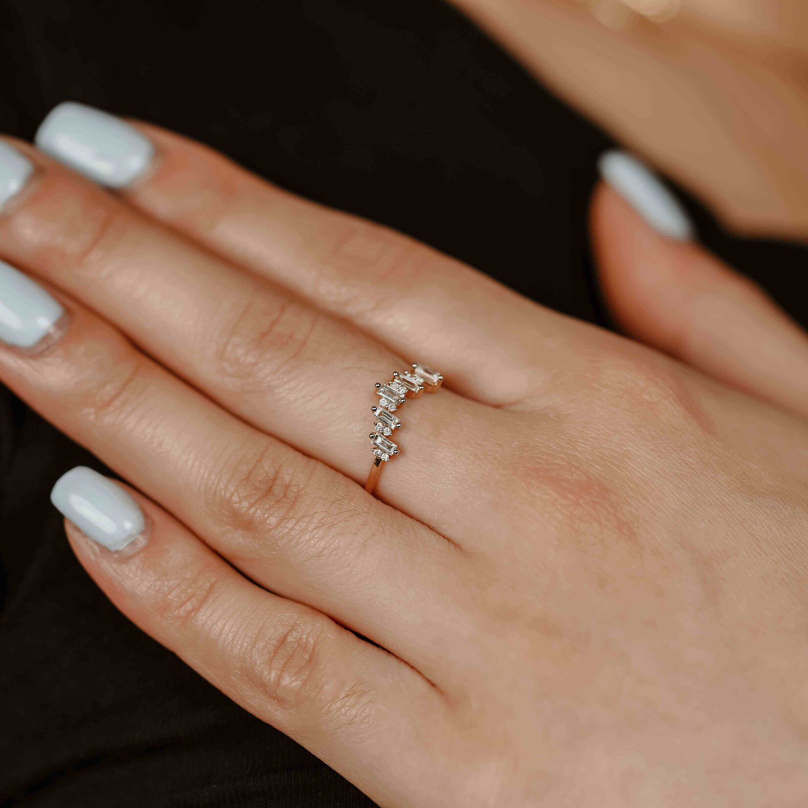 DIAmond FANCY RING 14k
