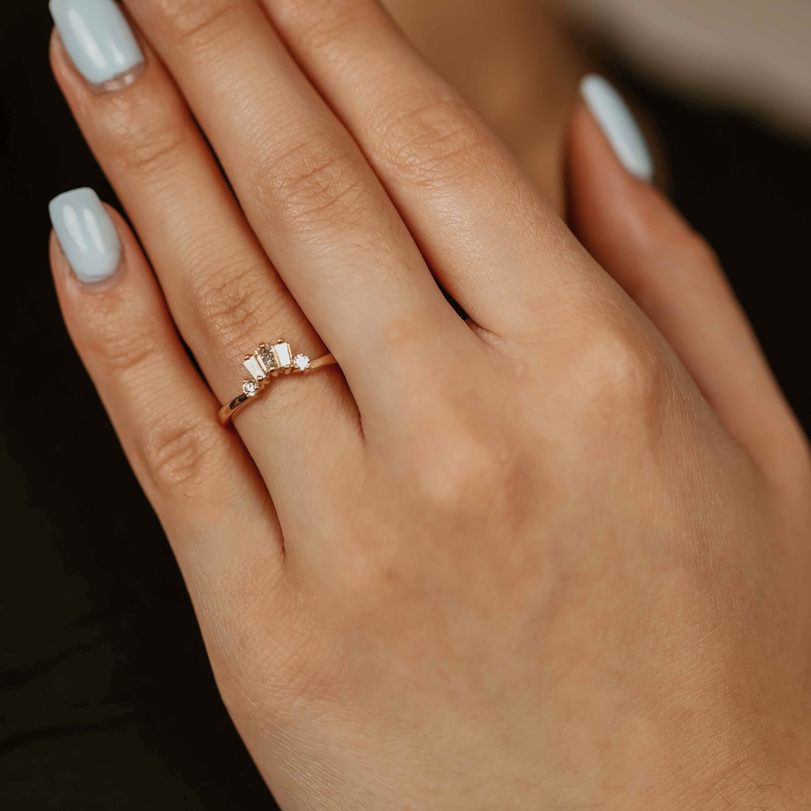 diamond fancy ring 14k