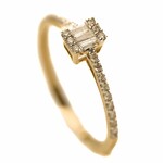 DIAmond baguette RING 14k