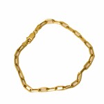 hollow paperclip bracelet 10k