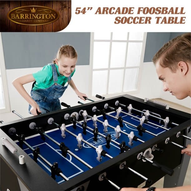 Barrington 54 Arcade Foosball Soccer Table Accessories Included Black Gray Cash N Out Barrington 54 Arcade Foosball Soccer, Barrington Foosball Table Reviews