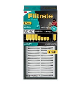 Filtrete A/D/H Allergen, Bacteria & Virus True HEPA Room Air Purifier Filter, 2 Pack