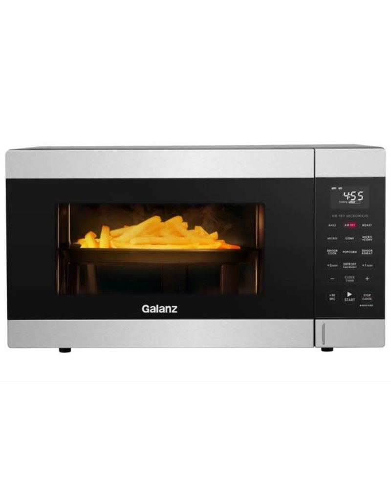 Galanz 1.2 Cu Ft Air Fry Microwave Oven with Sensor Cook, Stainless Steel