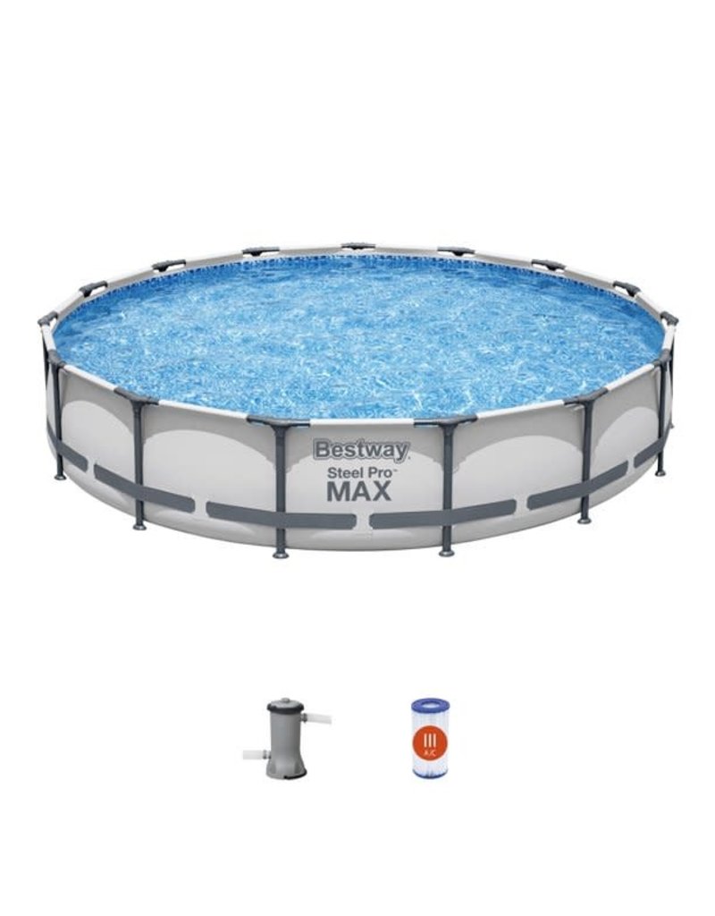 Bestway Steel Pro MAX Circle 15ft. x 33in. Deep Above Ground Pool