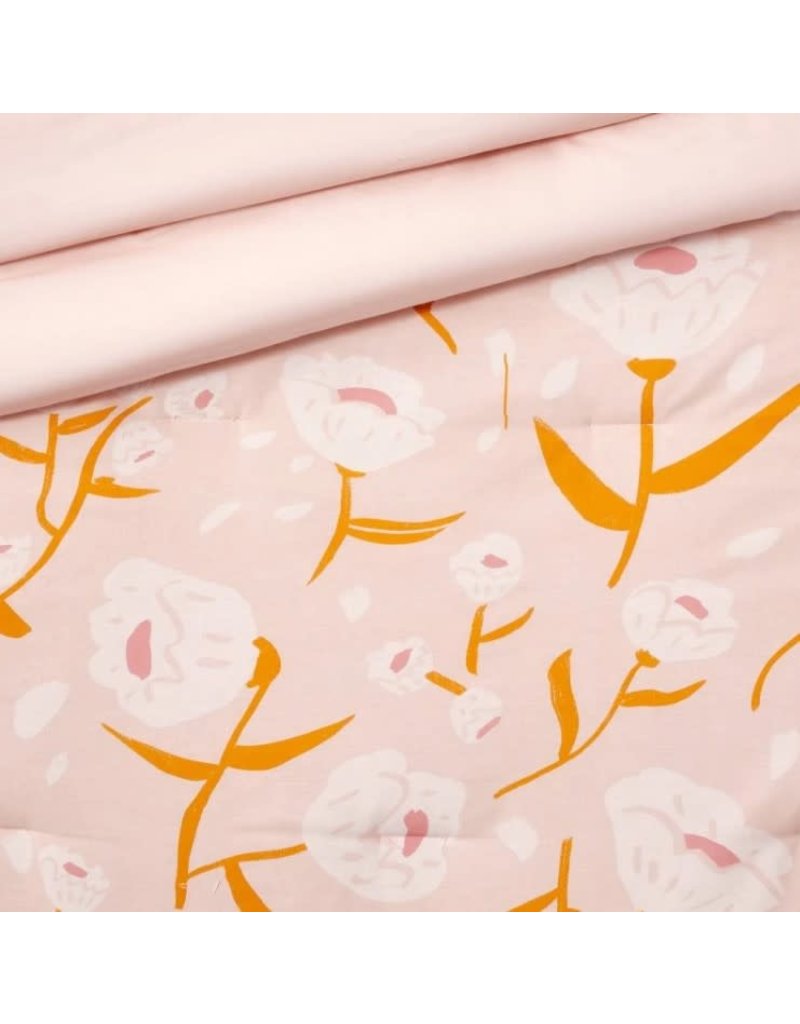 Full/Queen Floral Boho Cotton Comforter Set Rose - Pillowfort™