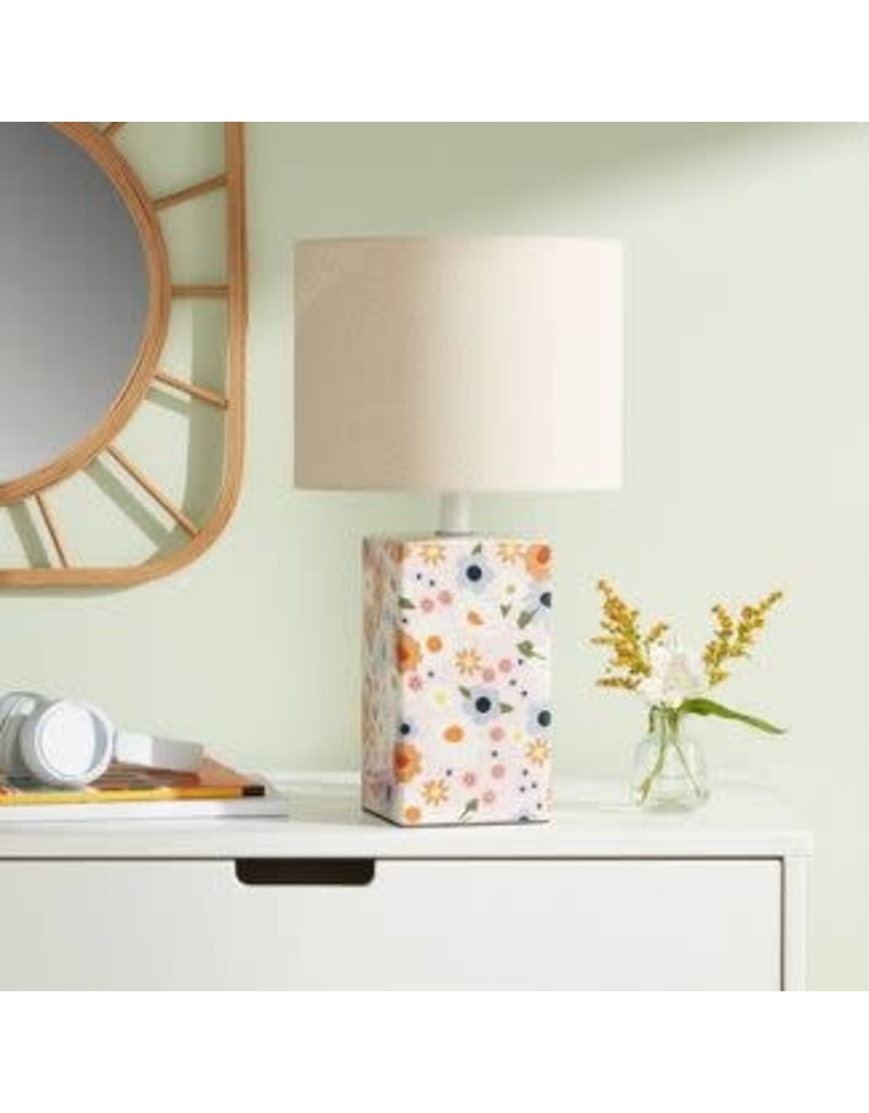 Floral Print Table Lamp (Light Bulbs Not Included) - Pillowfort™
