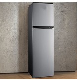 Galanz 4.6. Cu ft Two Door Mini Refrigerator with Freezer, Stainless Steel