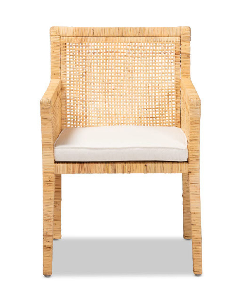 Baxton Studio Karis Club Chair, Natural