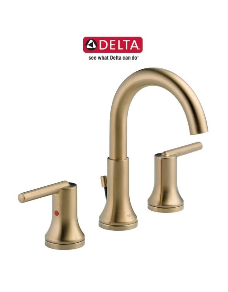 Delta Trinsic Two Handle Widespread Bathroom Faucet in Champagne Bronze 3559-CZMPU-DST