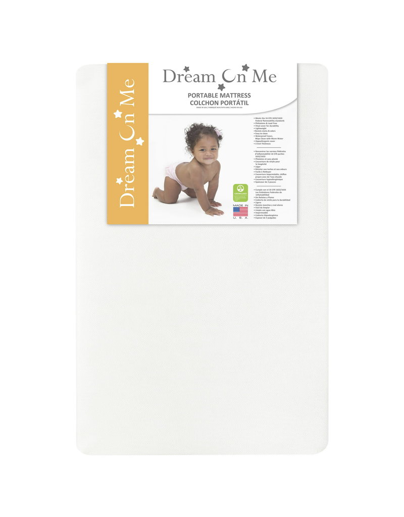 Dream On Me, 2-In-1 Breathable Foam Two-Sided 3 Mini/Portable Crib Mattress