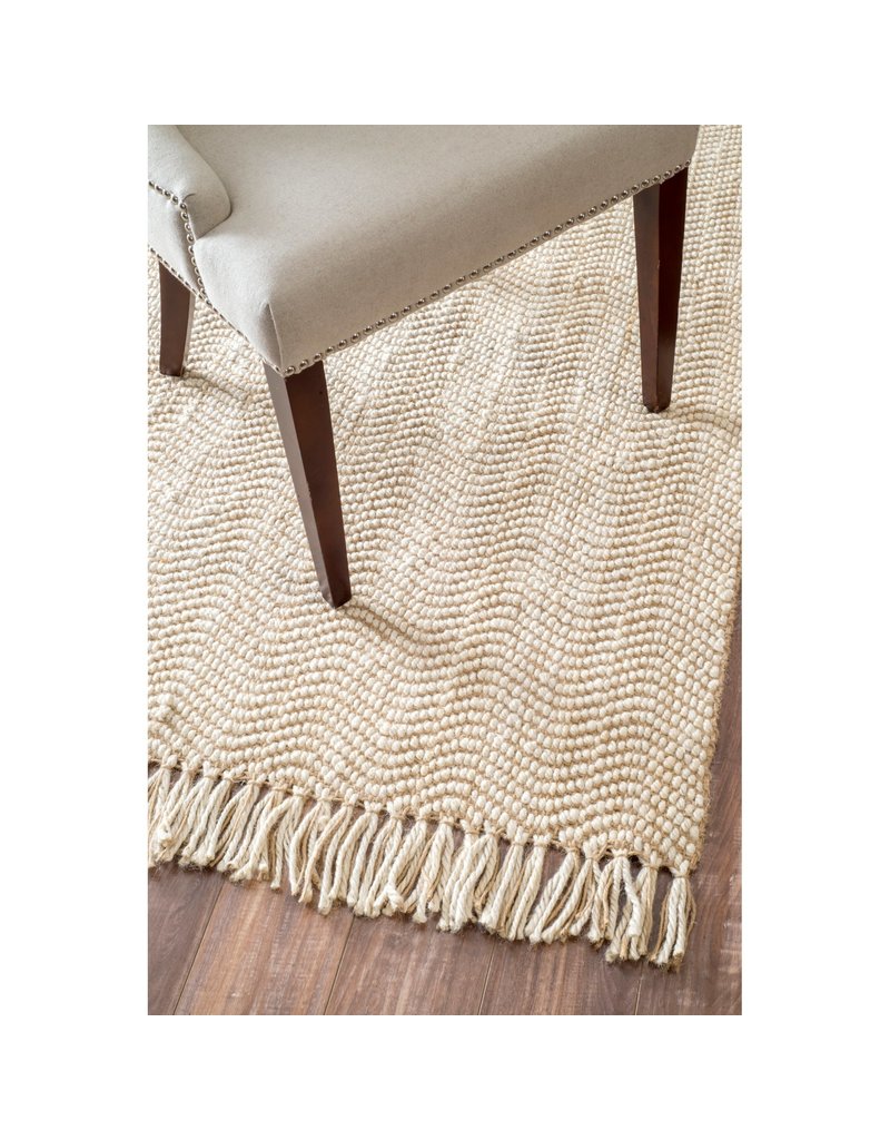 nuLOOM Wavy Chevron Jute Accent Rug, 3 x 5, Natural