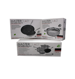 MasterClad Pro Series-Plus TI-3 Nonstick Stainless Steel 11 Piece Cookware Set