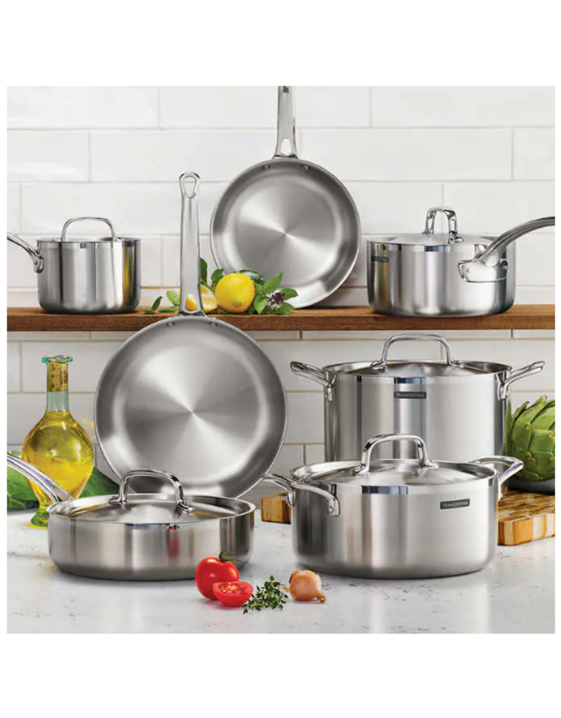 TRAMONTINA USA INC Tramontina 12-piece Tri-Ply Clad Stainless Steel Cookware Set