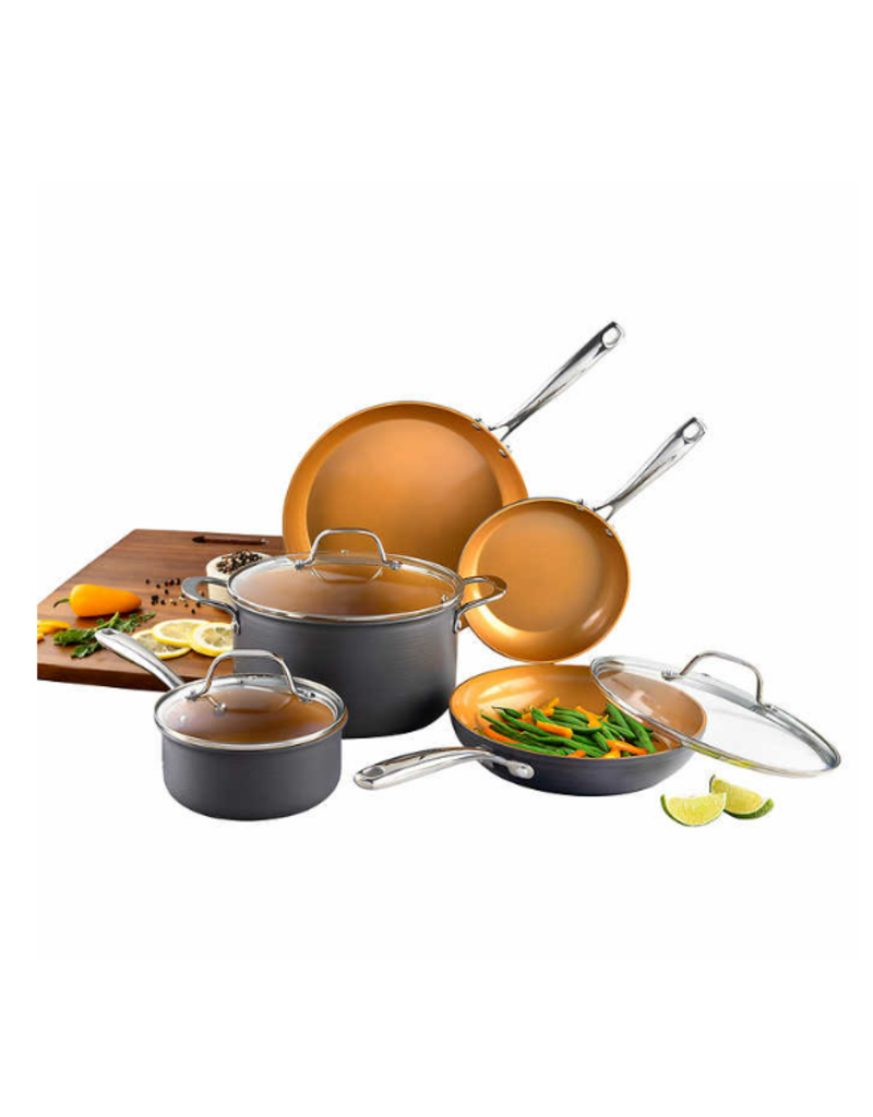 E MISHAN AND SONS INC Gotham Steel Pro 8-Piece Non-Stick Cookware Set