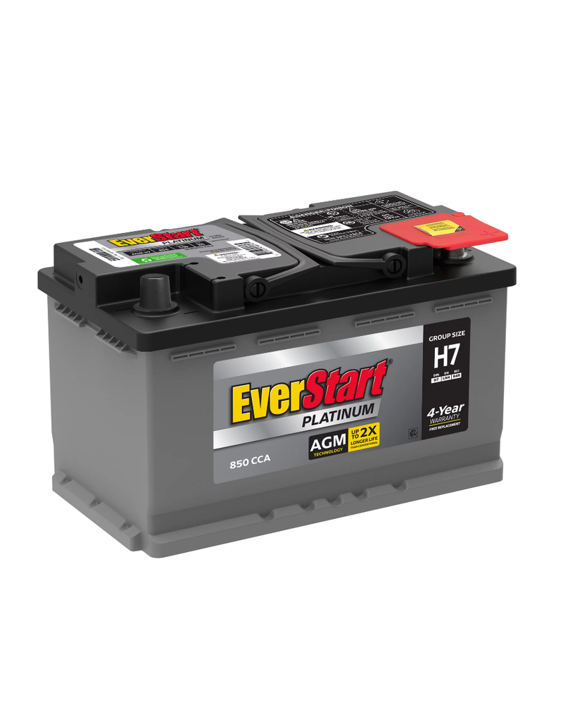 EverStart Platinum BOXED AGM Battery, Group Size H7 12V, 850 CCA