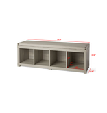 Better Homes & Gardens 4-Cube Storage Bench, European Oak