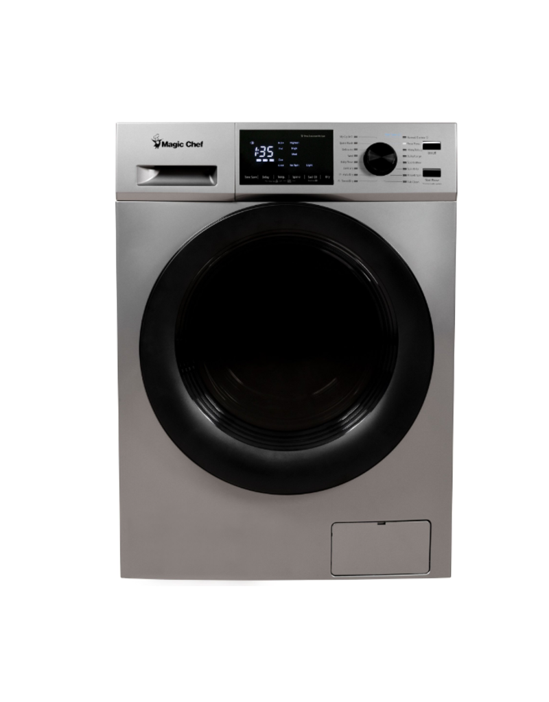 Magic Chef 2.7 Cu. Ft. Electric All-in-One Washer and Ventless Dryer Combo in Silver