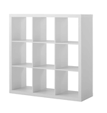 Better Homes & Gardens 9-Cube Storage Organizer, White Texture
