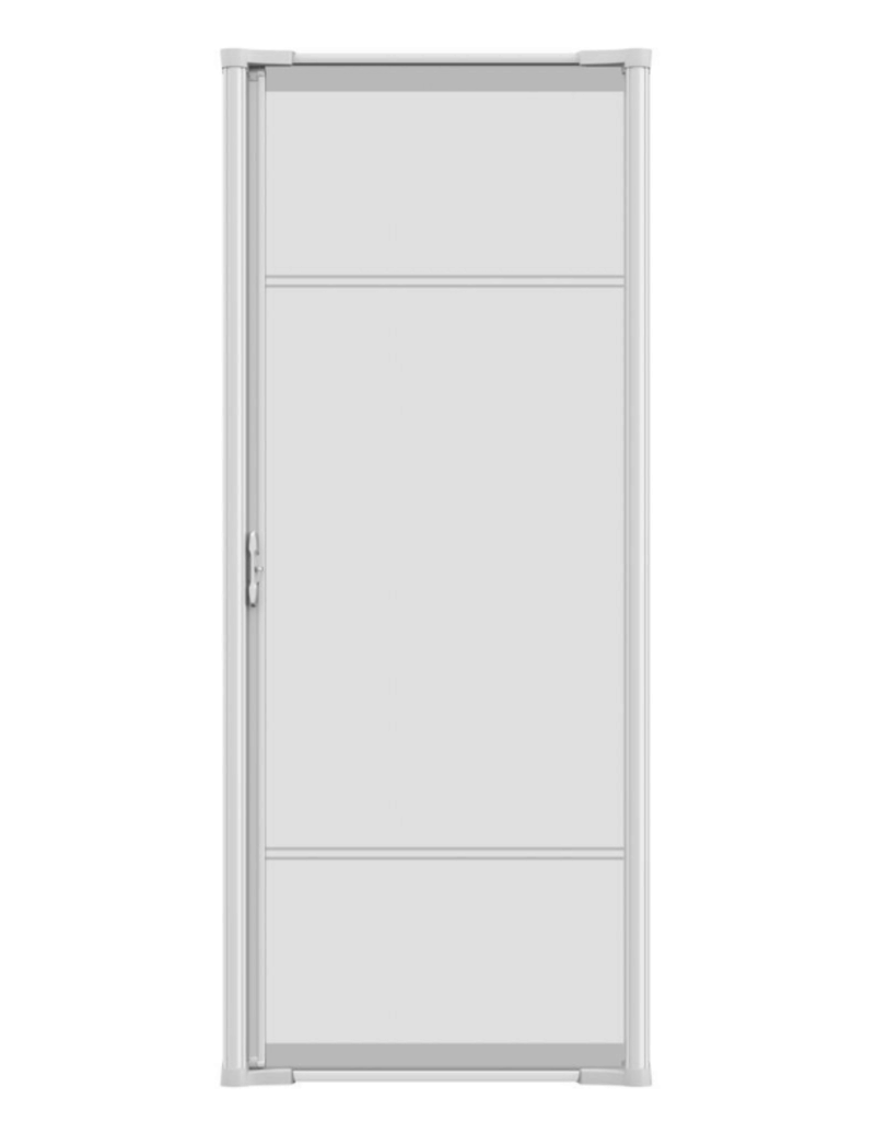 COOL Single Retractable Door Screen-White (for 78-in tall x 32-in to 36-in wide doors)