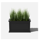 Veradek Brixton 33 x 16 x 17.5 Rectangle Black Polypropylene Plant Planter with All-Weather Resistan