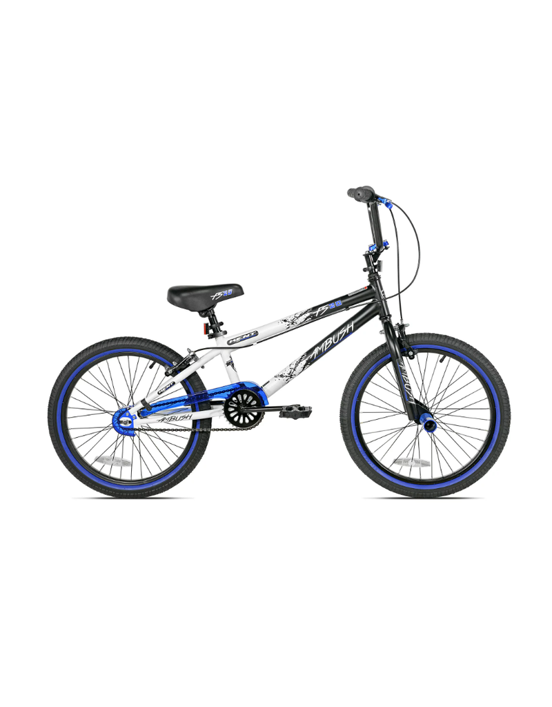 Kent Bicycles 20 Boys Ambush BMX Bike, Black/Blue
