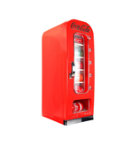 Coca-Cola 10 Can Retro Vending Machine Mini Cooler Display Window, Portable Refrigerator, Red