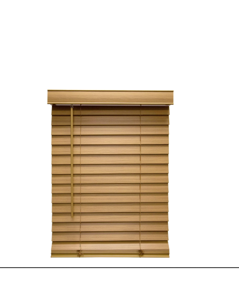 Better Homes and Garden 2 Faux Wood Cordless Window Blind, Oak, 34x64