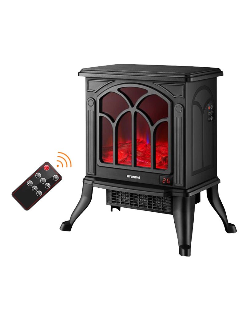 SKONYON 1500W Electric Fireplace Heater Stove Portable Space Heater for Home Office with Remote Cont