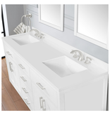 Ove Decors Bailey 72 W x 22 D Freestanding Bathroom Vanity with Double Sink, Pure White