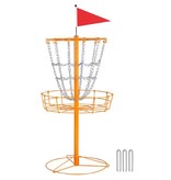 SmileMart 12-Chain Disc Golf Goal for Target Practice, Orange