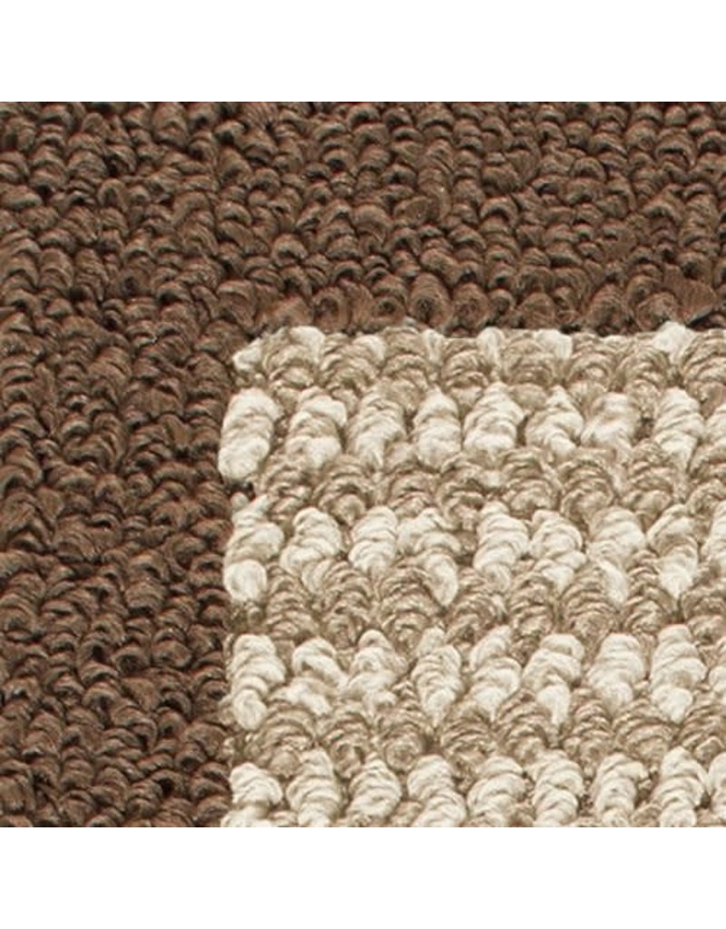 Mainstay Traditional Faux Sisal Brown Area Rug Set, 3 piece