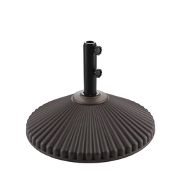 CASAINC  100 lbs. Patio Umbrella Base Stand with 2 Handle Knob in Brown