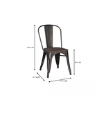 StyleWell  Finwick Matte Gunmetal Dining Chair (Set of 2)