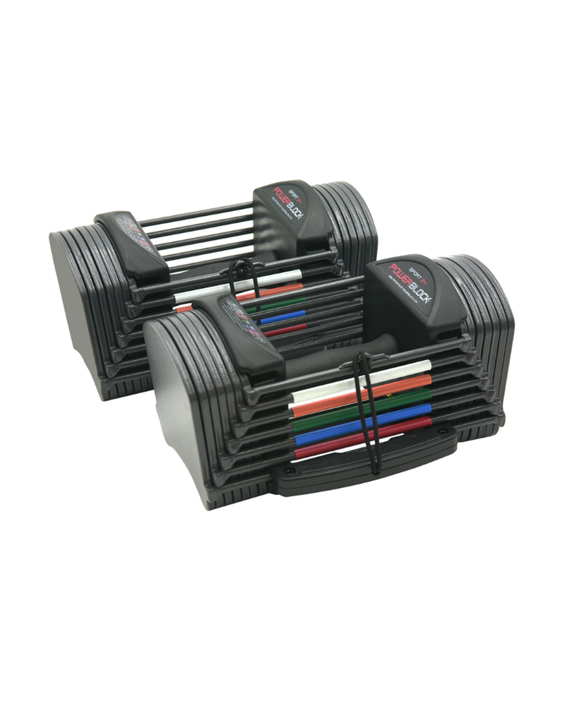 PowerBlock Sport 24 Adjustable Dumbbells 3-24 Pounds per Hand