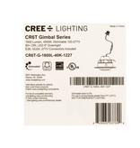 Cree Lighting CR-T 6 inch LED Retrofit Gimbal Downlight 150W Equivalent, 1600 lumens, Dimmable, Brig
