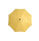 Mainstays 9ft Yellow Round Outdoor Tilting Market Patio Umbrella with Crank