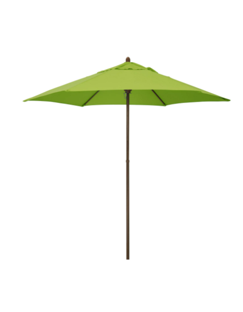 Astella 98 Lime Green Solid Print Hexagon Market Patio Umbrella