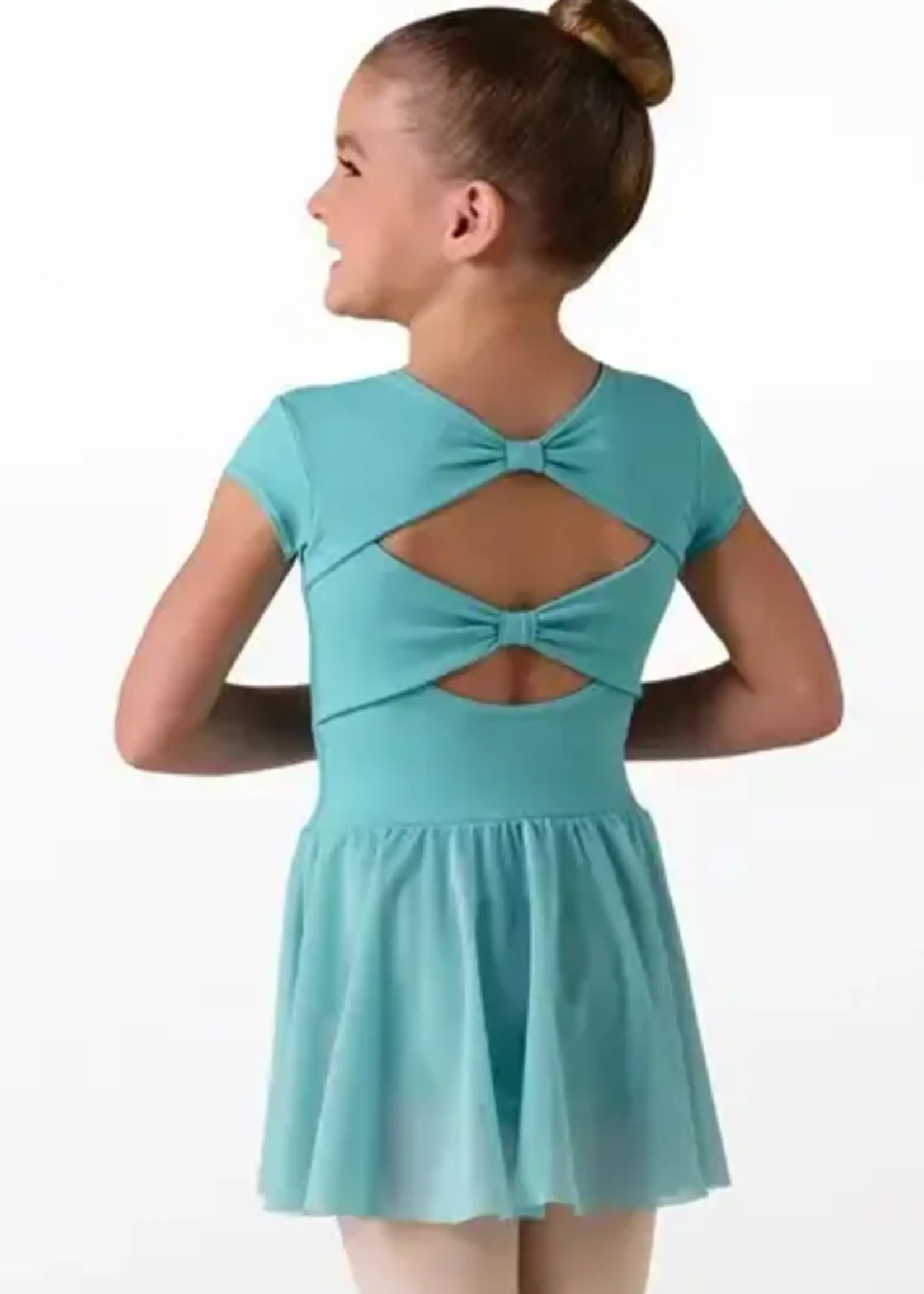 Weissmans Kids Cap Sleeve Bow Back Dress