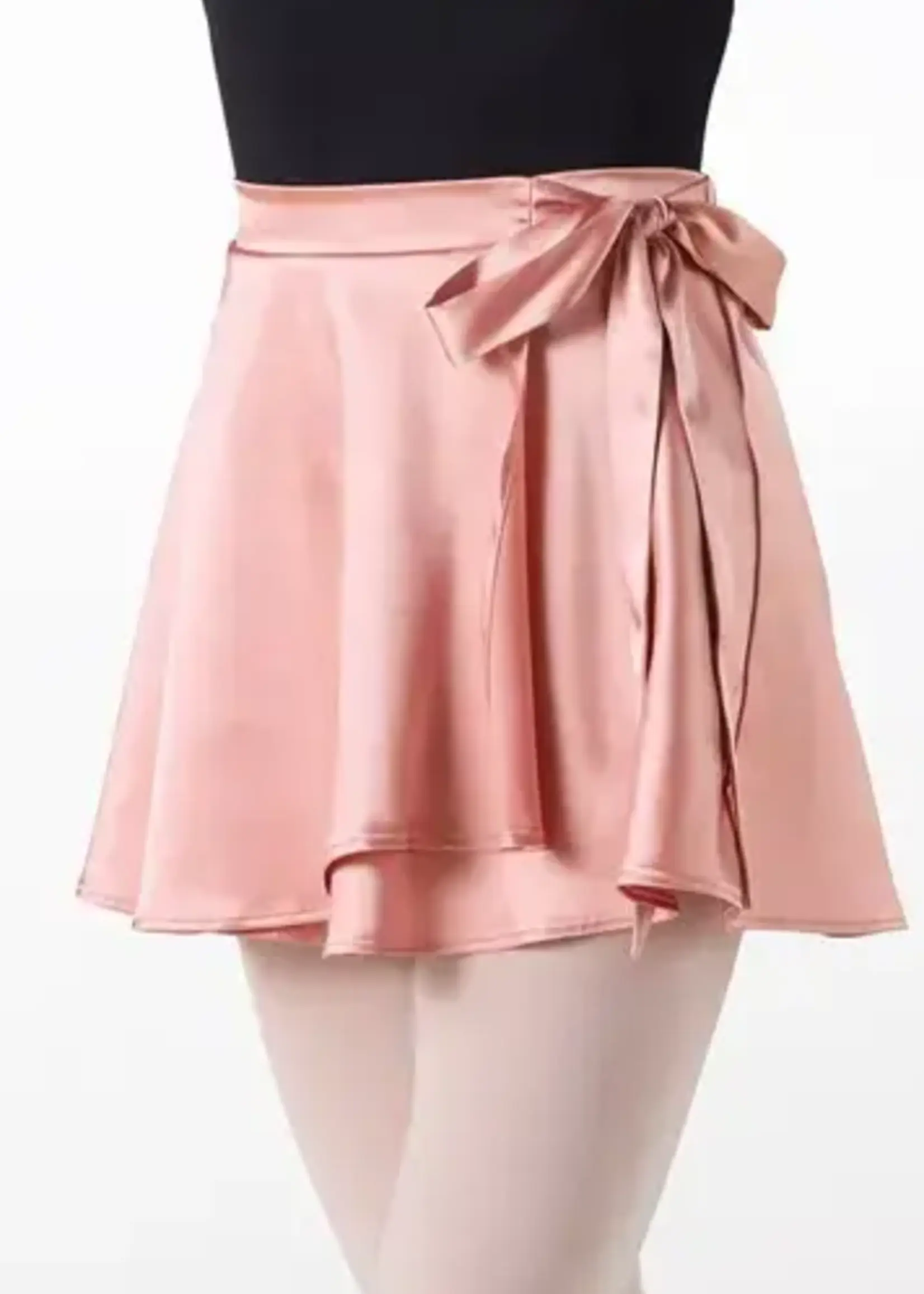 Weissmans Charmeuse Faux Wrap Skirt