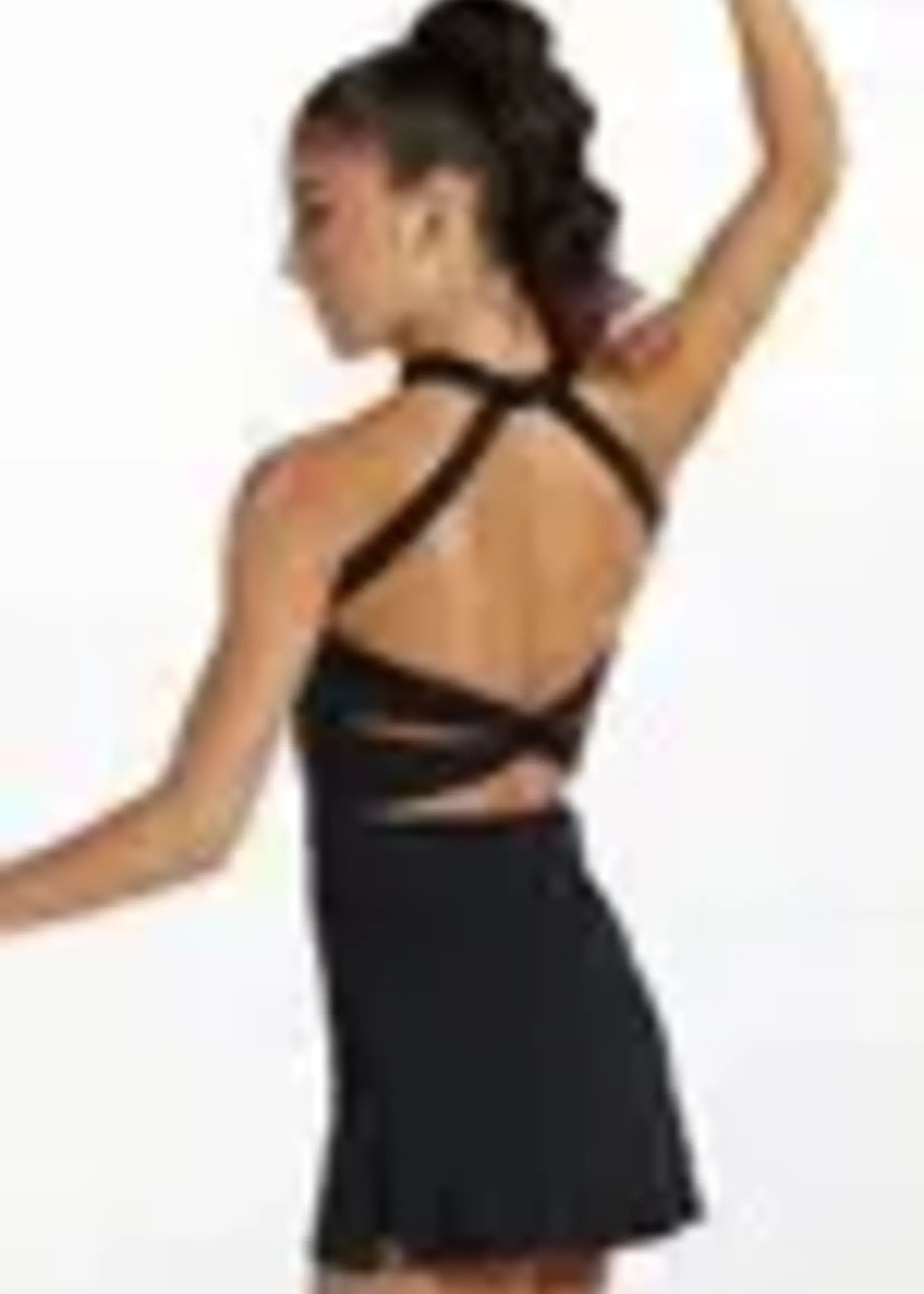 Weissmans Twist Back Biketard Dress