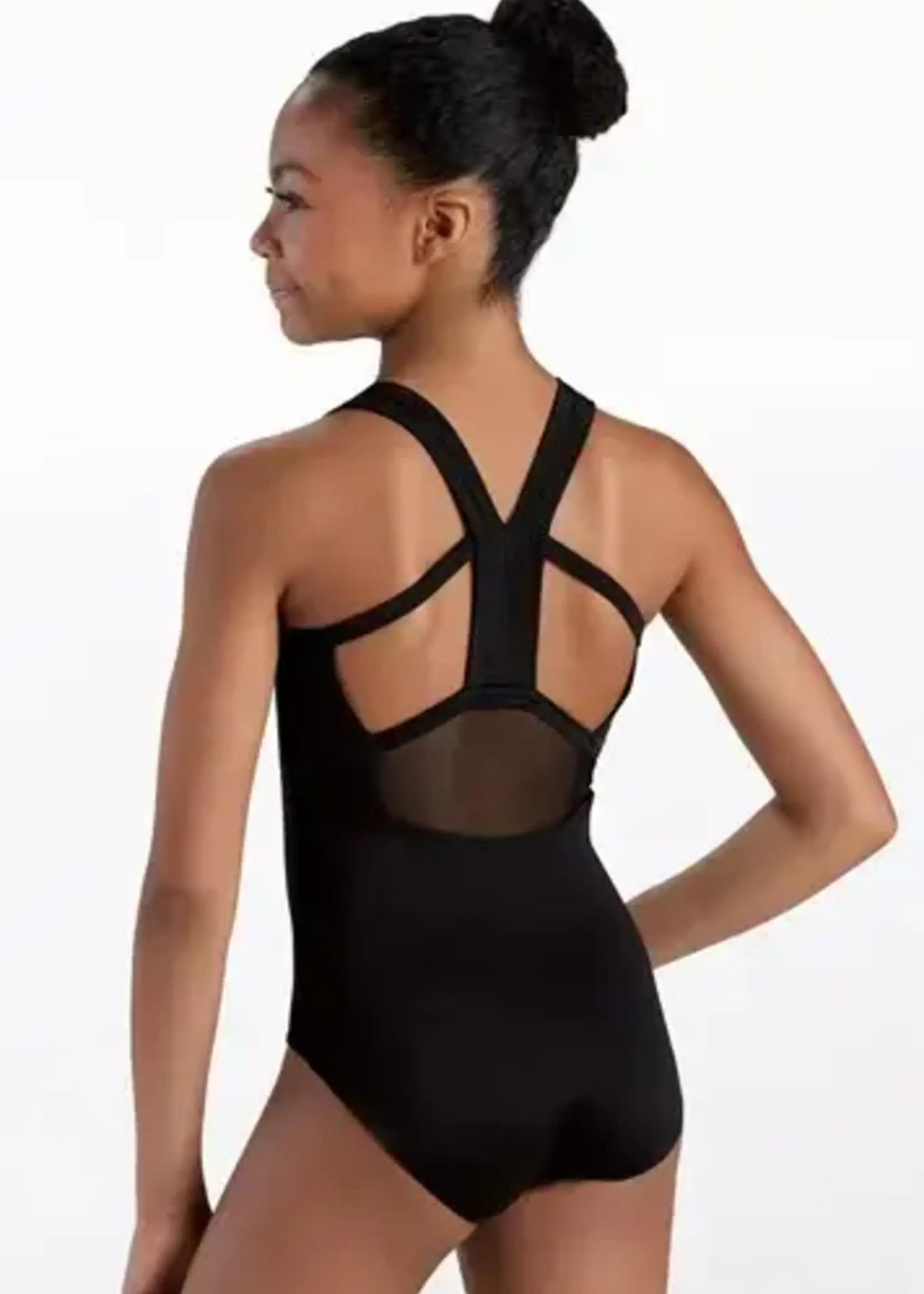 Weissmans Mesh Cutout Back Leotard