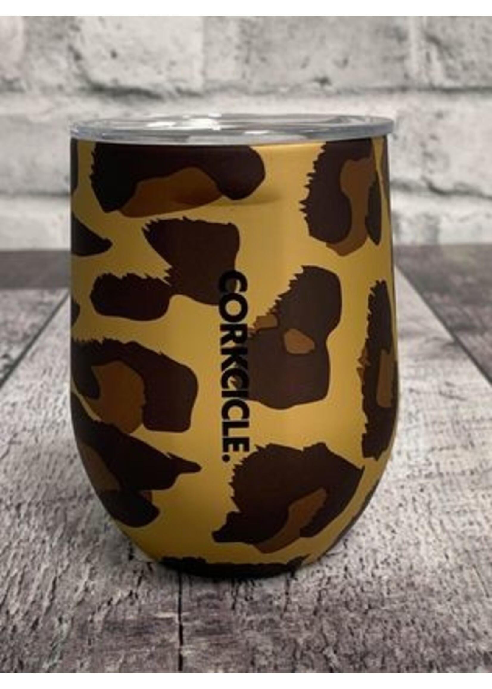 12OZ STEMLESS LUXE LEOPARD